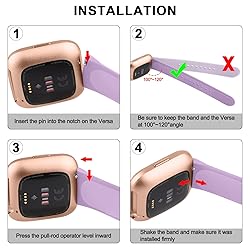 Vancle Silicone Bands Compatible with Fitbit Versa