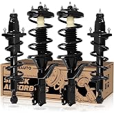 KUIPERAUTO 171433 171434 171340R 171340L Front + Rear Suspension Struts Shocks Complete Assembly Shock Absorbers w/Coil Spring Compatible for ACURA EL Honda Civic 2001 2002 2003 2004 2005 (Set of 4)