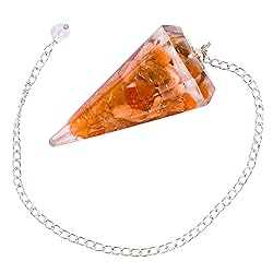 Red Aventurine Orgone Crystal Pendulums for