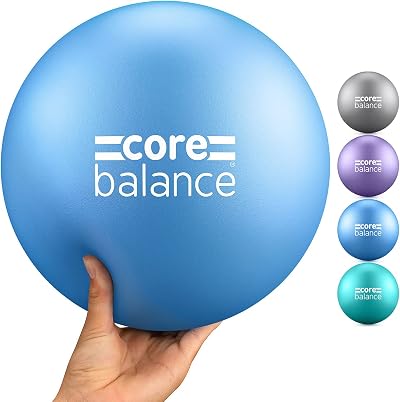 Core Balance Soft Pilates Ball Anti Burst 23cm with Inflation Tube Small