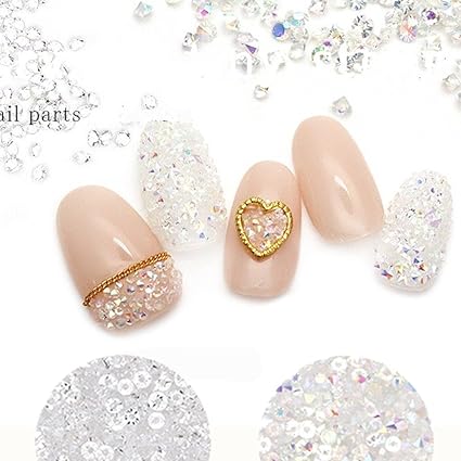 Amazon Co Jp 2ボックス クリア オーロラ ラインストーン ダイヤモンド クリスタルストーン ネイルストーン ネイルパーツ 3dパーツ ネイルデコ ジェルパーツ 2g 入り 約1400粒 ボックス 並行輸入品 ホーム キッチン