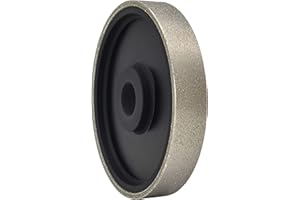 CAQUXIL Diamond Lapidary Jewelry Grinding Wheel 6 Inch with 1 Inch Arbor Hole, Diamond Grinding Wheel for Gem, Marble, Granite, Glass, Ceramics, Cemented Carbide, 120 Grit