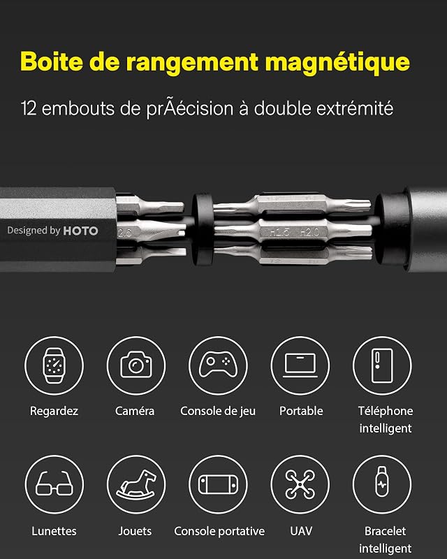 24 en 1 Kit de Tournevis de Précision,Manuel,Kit d'outils Mini