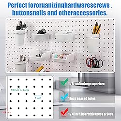 Roowest 60 Pcs Pegboard Cups Pegboard Bins