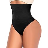 Werena Tummy Control Thong Shapewear for Women High Waist Shaping Underwear Seamless Body Shaper Panties Girdle