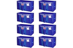 DURA TUFF Heavy Duty Moving Bags Extra Large,Storage Bags With Zipper,Storage Totes With Lids,Large Packing Bags For Moving Storage