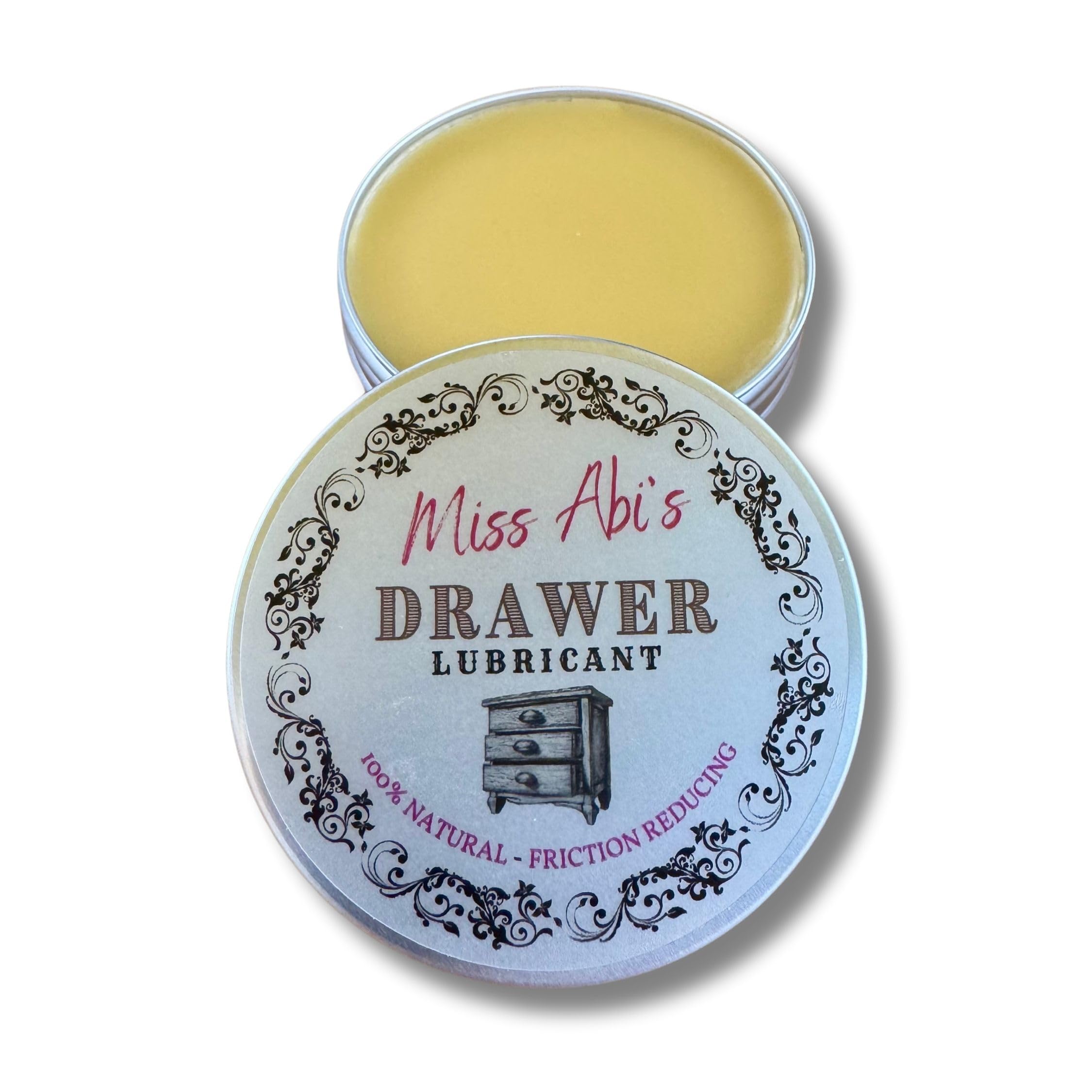 Miss Abi’s Drawer Lubricant - Wax for Draws, Wooden Slide Lubricant, Stiff Drawer Runner, Wood Draw Wax, paste for wood