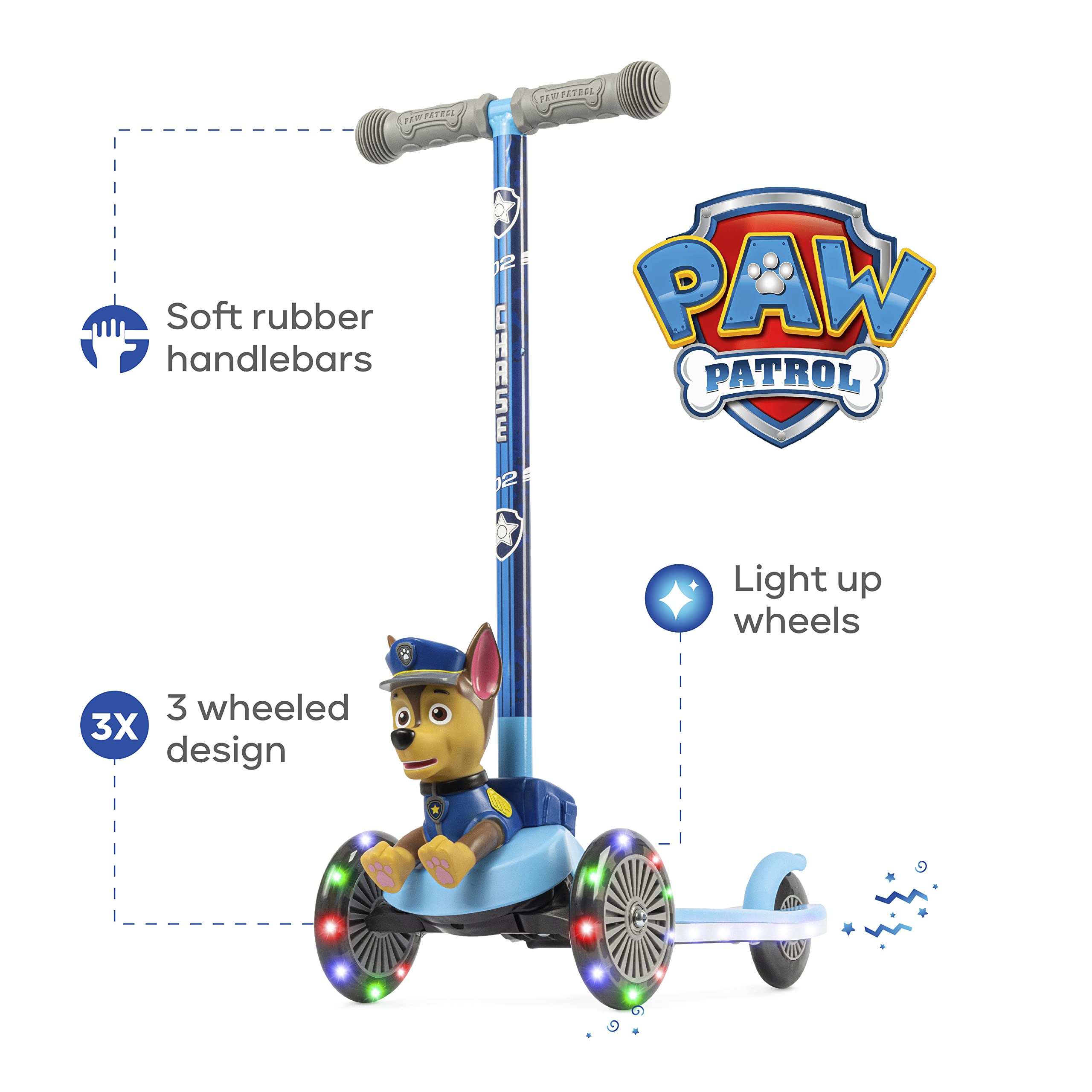 Sakar Self Balancing Toddler Scooter with Light-Up Wheels