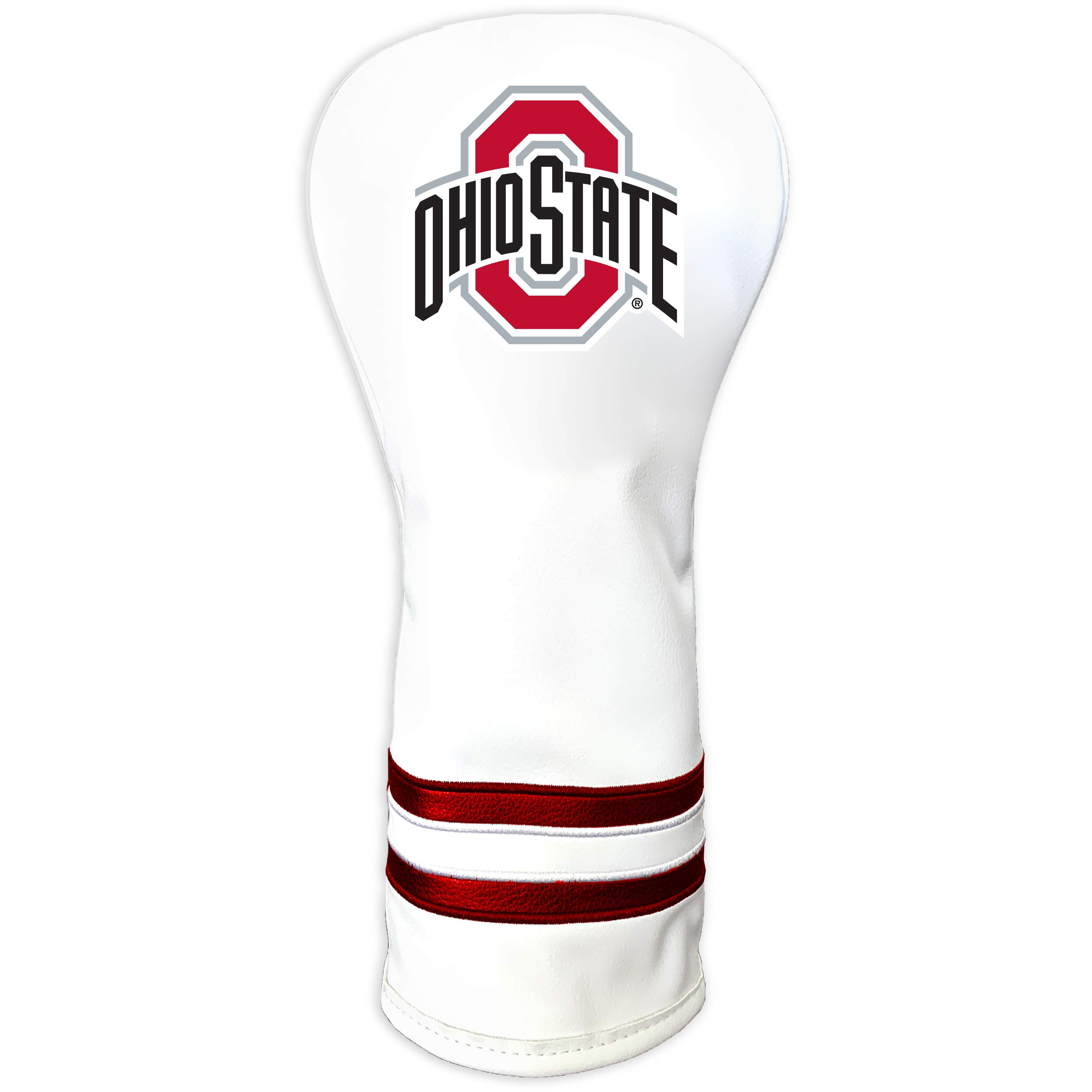 Team Golf NCAA Ohio State Buckeyes White Vintage Fairway Head Cover White Vintage Fairway Golf Club Headcover, Form Fitting Design, Retro Design