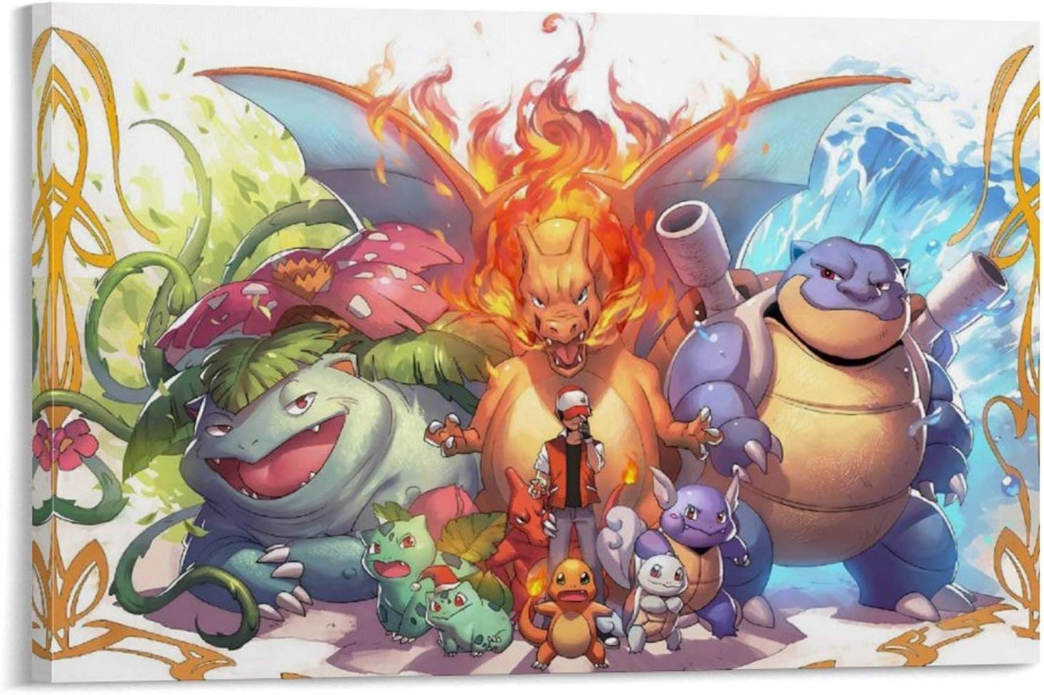 Anime Cartoon Pokemon Wall Art Prints 16x24inch(40x60cm) Modern Living