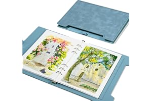 Lightwish Watercolor Sketchbook,100% Cotton Acid Free Watercolor Journal,300gsm/140lb Cold Press Watercolor Paper for Artists,Adults,Students,20 Sheets,9.25 * 6.3 Inches