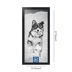 ArtToFrames 13x29 Inch Black Picture Frame, This