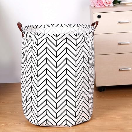 LHDAHP Almacenamiento Plegable Cesto De La Ropa Contenedor Redondo