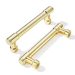 khtumeware 10-Pack 3inch Hole Center Polished Brass