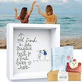 UQRUI Sea Glass Art Friendship Kit 2026 New - Good Friend is Lucky to Have, Like Seaglass, Sea Glass Wall Art Decor，Handmade 