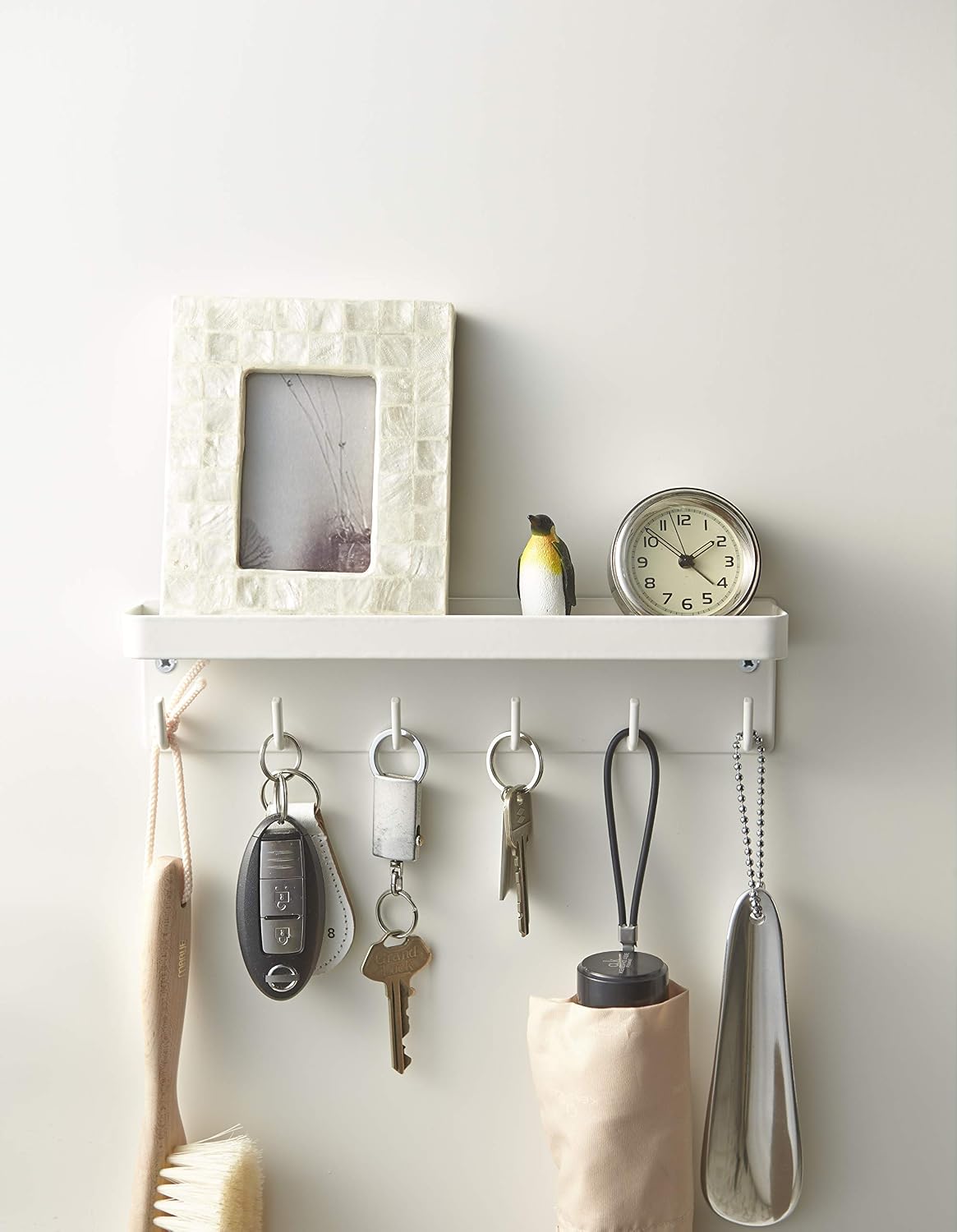 Yamazaki Smart Magnetic Key Hook with Tray WH, 2754, White - Image 3