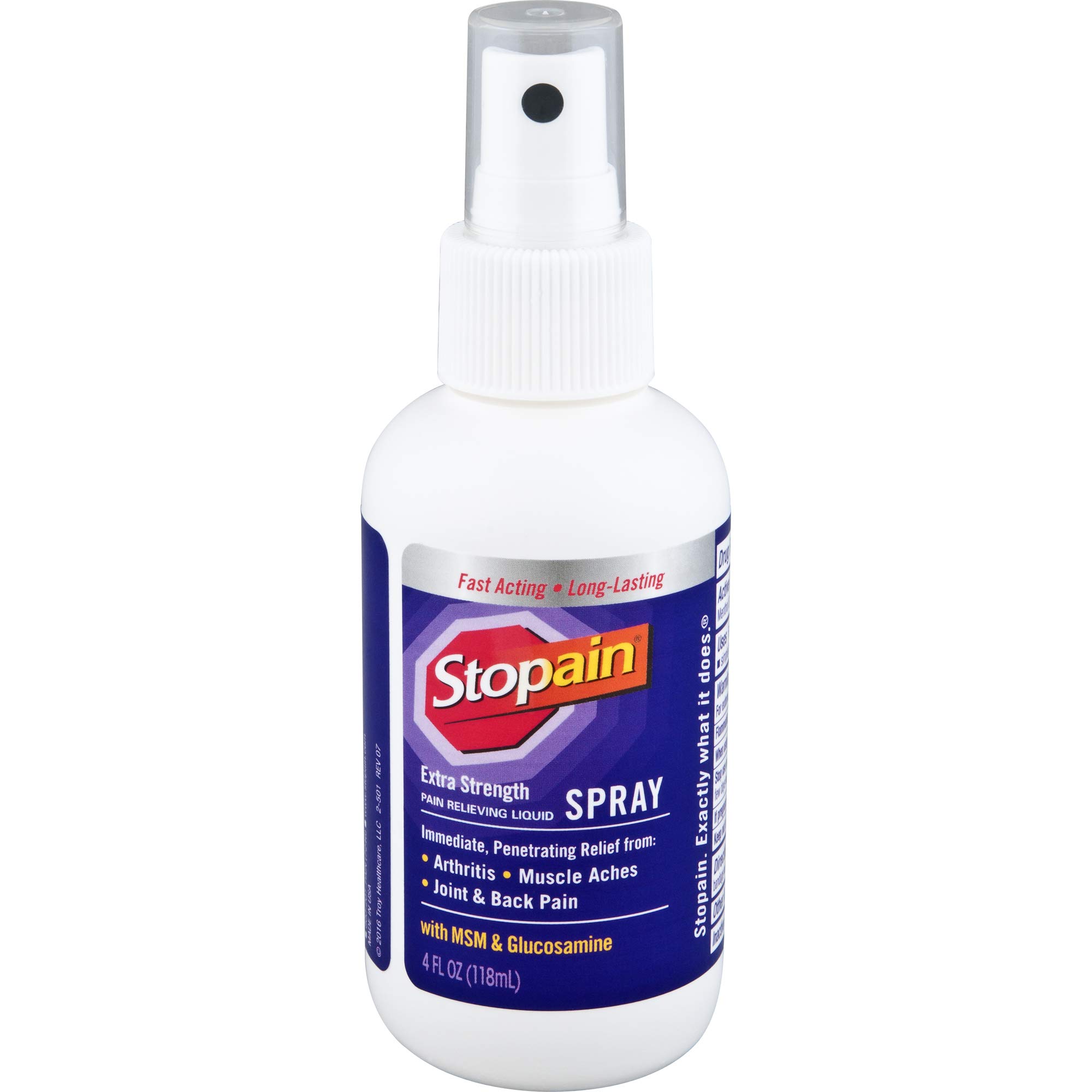 Stopain Extra Strength Pain Relief Spray 4 fl. oz Relieves Muscle and