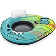 Hydro-Force Inflatable Tube Swim Ring with Built-in Cooler & Cup Holder