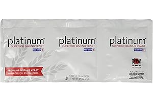 Red Star Platinum Superior Baking Yeast - 3 CT, 0.25 Ounce (Pack of 3)