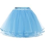 Tüllrock Damen Kurz Puffy Ballettrock - Multi-Schichten Tütü Minirock Für Karneval & Tanz
