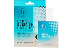 BLOOMORA Large Pimple Patches for Face & Body, Hydrocolloid Patch for Larger Area Breakouts, Large Hydrocolloid Bandages, Zit