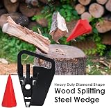 TOPWAY Log Splitter Wedge 4 lbs Heavy Duty Steel Diamond Shape view 6