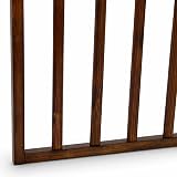 Oypla Dark Brown Dog Safety Folding Wooden Pet Gate Portable Indoor Barrier view 6