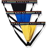 papi mens 3-pack Jockstrap, Athletic Supporter, Breathable Male Workout Underwear