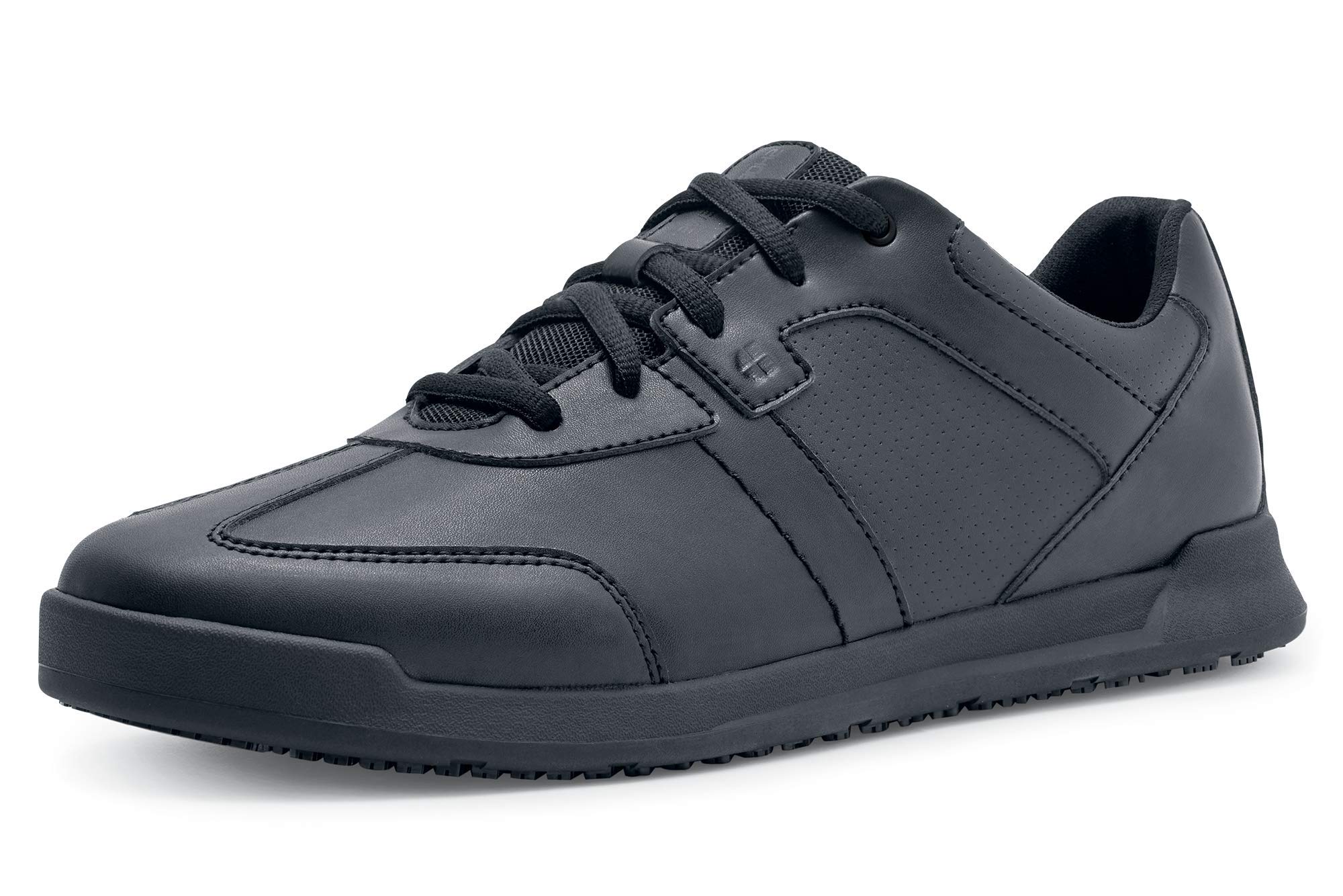 Shoes for CrewsMen's Vegan Leather Slip-Resistant Work Sneakers – Comfortable, Water-Repellant, Non-Slip, Removable Insoles, Ideal for Restaurant Catering Kitchen, Chef-Footwear – Freestyle II