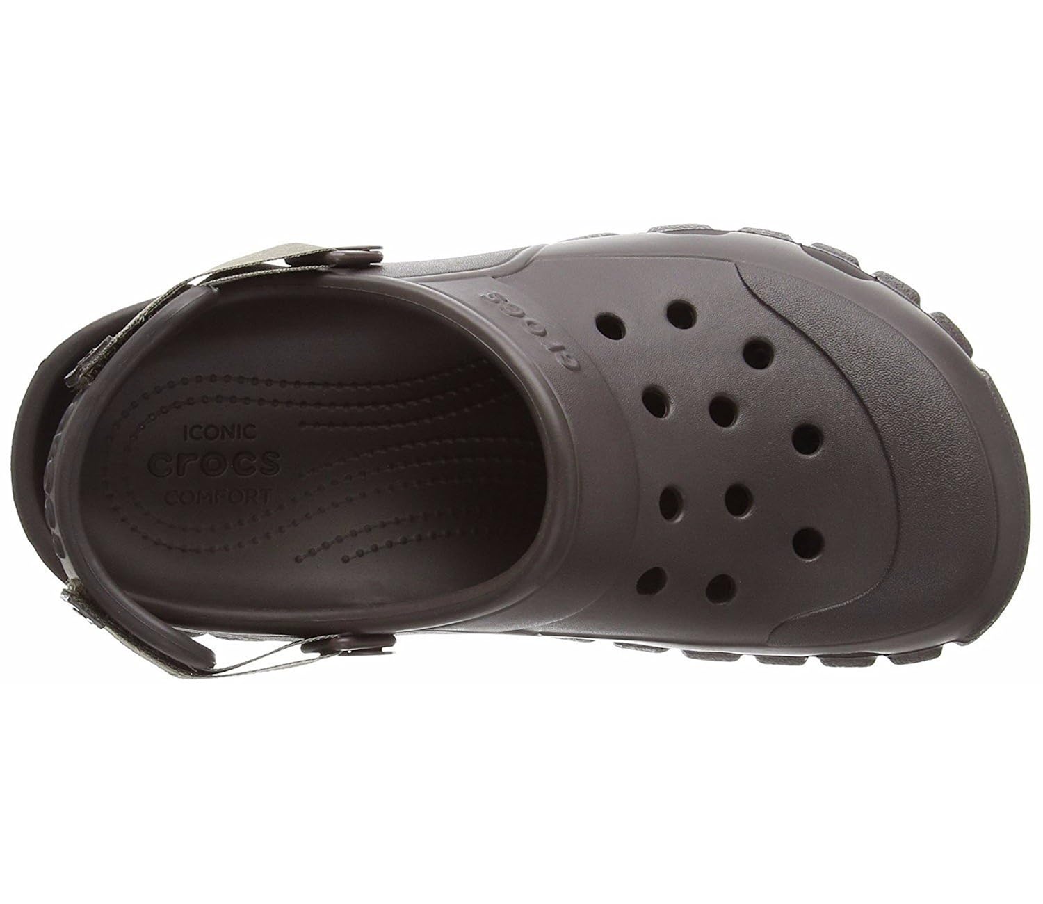 crocs unisex espresso walnut rubber clogs (crocs_887350746341) -m12