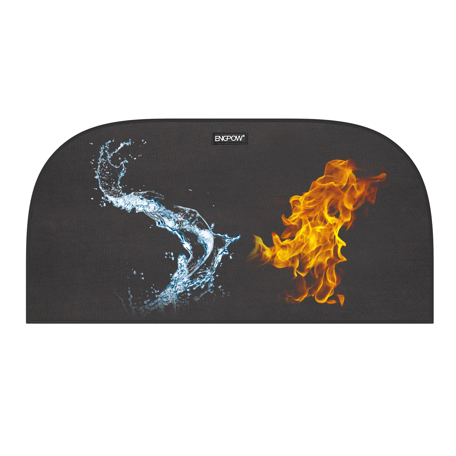 Hearth Rugs for Fireplaces Fire Mat 100x50CM Fireproof Mat for Log Burner Fire Retardant Rugs Hearth Pad Protection Mat for Indoor Fireplaces Hearth,Fire Pit,Heaters,Stove