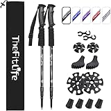 TheFitLife Hiking Trekking Poles 2 Pack Antishock Quick Lock Telescopic view 1