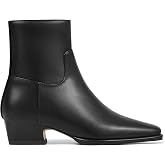 Lovee Cosee Ankle Boots for Women Square Toe Boots Chunky Heel Booties | Fall, Winter, Low Heel, Short Boots, Block, Side Zipper, Comfortable, Fashion, Work, Party, Office, Daily Dress Shoes