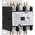 VEXUNGA 3 Pole 40 Amp 120 VAC Coil AC contactor 3P 40A 120V 50/60Hz AC Motor Contactor Replacement for Air Conditioner Compressor Condenser Unit Contactors