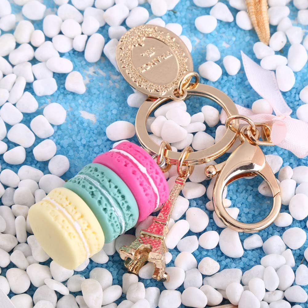 Cute Keychain, Colorful Macaron Keychains for Car Key Handbag Decoration Mini Tower Pendant Keyring for Gifts Women Kids Teens - Image 3