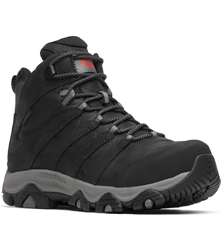 New Merrell Mens Size 6.5 Fullbench Speed Mid CF Black Work & Safety Boots  EH Merrell Work Fullbench Speed Mid Carbon Toe Boots  main image 4