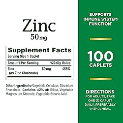Nature’s Bounty Zinc 50mg | Immune