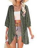 Yekaty Kimonos for Women 3/4 Sleeve Lightweight