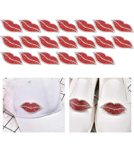 Amazon.com: 3dRose ht_56711_2 Flirty Hot Lips Pattern-Red Lipstick