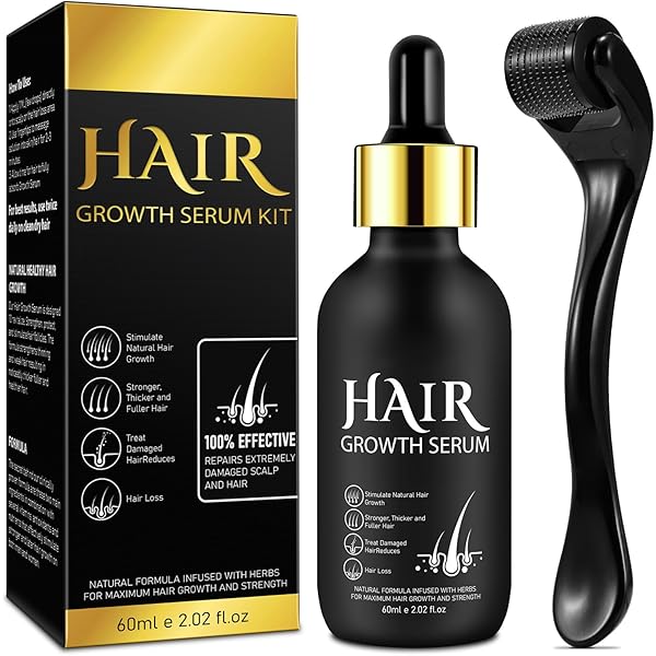 Amazon.com : 5% Minoxidil Hair Growth Serum Kit, Hair Regrowth