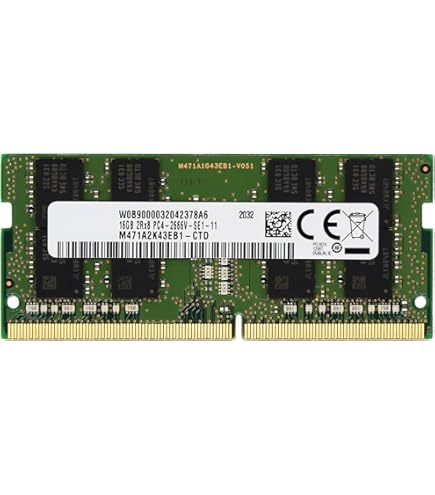 Samsung 16GB DDR4 PC4-21300, 2666MHZ, 260 PIN SODIMM, 1.2V, CL 19