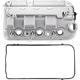 LuluViolen Front Side Engine Valve Cover with Gasket，#12310R70A10 | Compatible with Honda Acura-08-17-Accord, Crosstour, Odyssey, Pilot, Ridgeline, RDX, TL, V6 3.5L Gas, # 12310R70A00