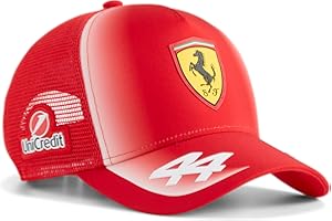 PUMA Scuderia Ferrari F1 2026 Lewis Hamilton Kids' Trucker Hat - Red - One Size Fits Most