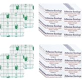 200 Pcs Waterproof Clear Spot Adhesive Square Bandages,1.5"*1.5" Individually Wrapped Small Spot Bandages for Wound Care and Hides Skin Spots Ideal for Small Incisions
