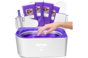 ELLA BELLA® Paraffin Wax Machine for Hand and Feet, Wax Warmer & Refill Kit | Everything-in-One Kit: Paraffin Wax Refills, Mitts & Booties. Soothing At-Home Spa Relief