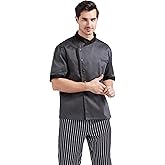 Nanxson Unisex Chef Jacket Men's Chef Coat Restaurant Kitchen Chef Uniform CFM0016