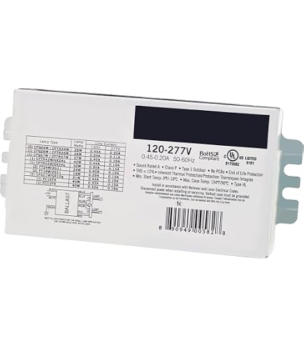 SYLVANIA 51823-QTP 1/2X18CF/UNV DM Ballast | Electronic CFL Ballast For 2x18W Compact Fluorescent Lamps