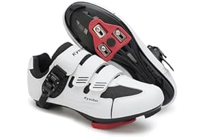 KYEDOO Unisex Cycling Shoes Compatible with Peloton Bike Shoes Indoor Clip in Peleton Road Bike Riding Racing Biking Shoes with Delta Cleats for Mens Womens Indoor Outdoor Bike Pedal