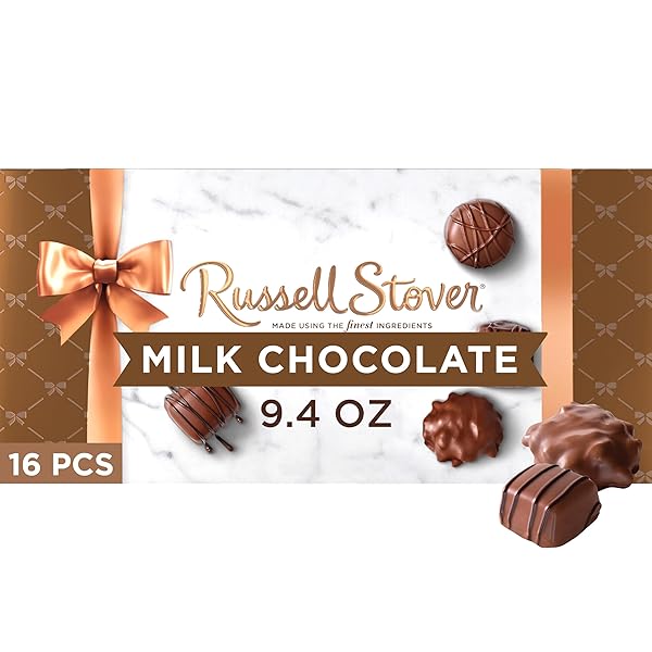 RUSSELL STOVER, MILK CHOCOLATE ASSORTMENT, CHOCOLATE GIFT BOX,...