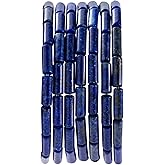 Natural Lapis Lazuli Cylinder Tube Beads 4x13mm 38cm/str Loose Semi Gemstone Stone Beads for Making Bracelets Necklace Earrings